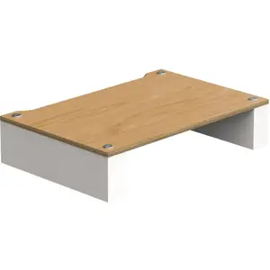 Meubles hi-fi Blok Stax 2G 120 mm Naturel & Blanc satiné pas cher