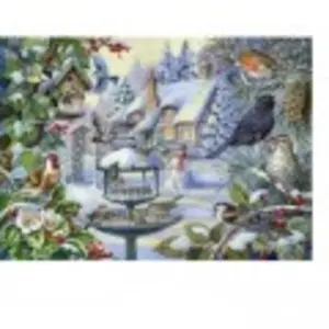 House of Puzzles Winter Birds - BIG 500 Piece Jigsaw Puzzle.