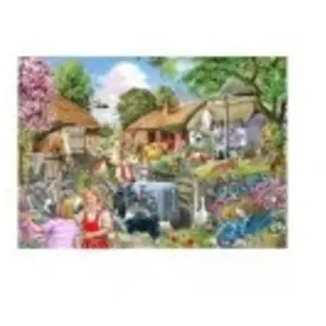 House of Puzzles At The Farm Gate - BIG 500 Piece Jigsaw Puzzle. pas cher