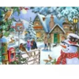 Legpuzzel - 1000 stukjes - Snowman's View  - House of Puzzels pas cher