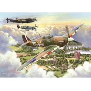 House of Puzzles Final Approach - BIG 500 Piece Jigsaw Puzzle. pas cher