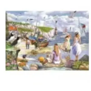 Legpuzzel - XL 500 Grote Stukken - Sea Shore Breezes - House Of Puzzels pas cher