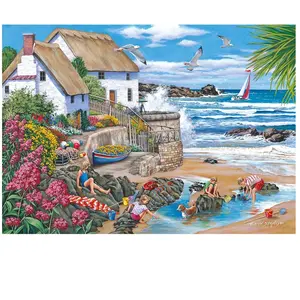 HOP - House of Puzzles Pièces XXL - Seaspray Cottages Of-Puzzles-HP0727 pas cher