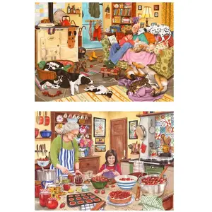 HOP - House of Puzzles 2 Puzzles - Pièces XXL - Heart Of The Home Of-Puzzles-HP0776 pas cher
