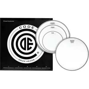 Comparateur de prix : Code Drumheads Tpgenclrf - Pack Peaux 10" 12" 14" Generator Transparen...