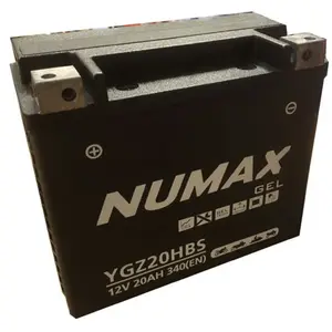 Batterie moto Numax Supreme GEL Harley YGZ20H-BS 12V 20Ah 340A pas cher
