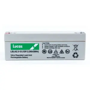 Batterie Plomb étanche Stationnaire Lucas VRLA AGM LSLA2.3-12 12V 2.3A... pas cher