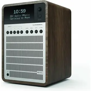 Revo SuperSignal - Radio - DAB en DAB+ - Zilver/Walnoot pas cher