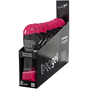 Torq Boîte De Gels énergétiques Yaourt Aux Cerises Noires 45g 15 Unités pas cher
