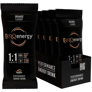 Torq Boîte De Boisson Énergétique Monodose 1:1 Proto Orange 43g 12 Uni... pas cher