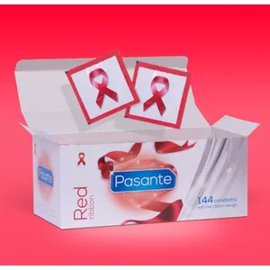 Pasante Red Ribbon - 144 stuks - Condooms pas cher