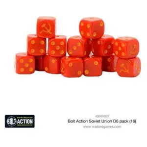Warlord Games, Soviet Union D6 Bolt Action (16) Dice