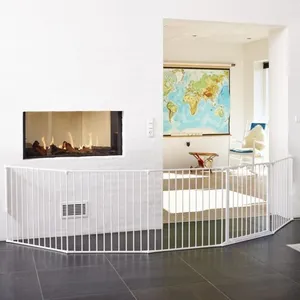 Barrière de Sécurité BabyDan XXL Flex - Blanc - Portillon - Métal - Pa... pas cher