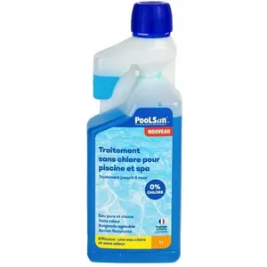 POOLSAN Bouteille doseuse de désinfectant - 100% sans chlore - 1 LVendu parcdiscount