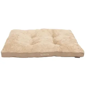 Scruffs Cosy - Comfortabel hondenkussen - met imitatie suède buitenvoering en superzachte binnenvoering - Bruin - 82 x 58 cm pas cher