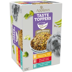 Lot mixte Applaws Taste Toppers 6 x 85 g pour chien - lot mixte en bouillon pas cher