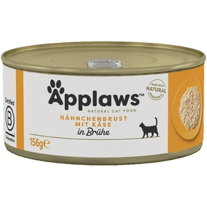 6x156g Applaws, filet de poulet & fromage - Pâtée pour chat pas cher