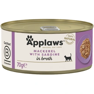 6x70g Applaws, maquereau & sardine - Pâtée pour chat pas cher