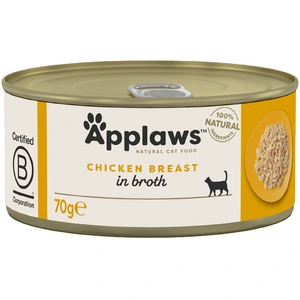 6x70g Applaws, filet de poulet - Pâtée pour chat pas cher