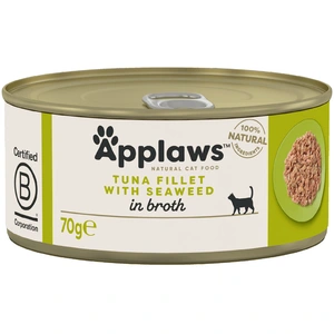 6x70g Applaws, filet de thon & varech - Pâtée pour chat pas cher
