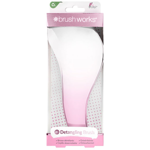 Brushworks HD Brosse à cheveux démêlante Blanc/rose pas cher