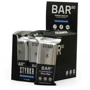 Styrkr Boîte De Barres Énergétiques Bar50 Au Sel Marin Amande Datte 75g 12 Unités pas cher