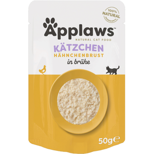 Applaws Natural Kitten en bouillon 12 x 50 g pour chat - filet de poulet pas cher