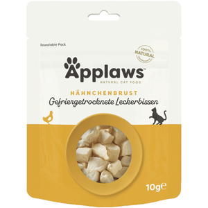 Lot économique : 3x10g Natural friandises lyophilisées au poulet Applaws Cat friandises pour chats pas cher