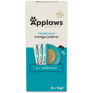 8x15g Applaws Friandise crémeuse au thon Friandise pour chats pas cher