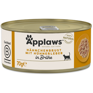 6x70g Applaws blanc de poulet avec foie de poulet - Pâtée pour chat pas cher