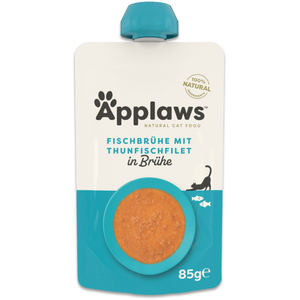 12x85g Bouillon d'os au thon Applaws nourriture humide pour chats pas cher