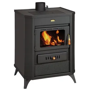 Poêle à bois Prity WD E 159 kW Noir Graphite Classe A Design Robuste pas cher