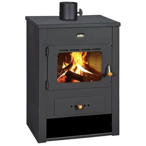 Poêle à bois Prity K13   121 kW Noir Graphite Classe A Design RobusteVendu parcdiscount