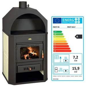 Poêle PRITY W17 23,1 kW - Chauffage central - Échangeur d’eau pas cher