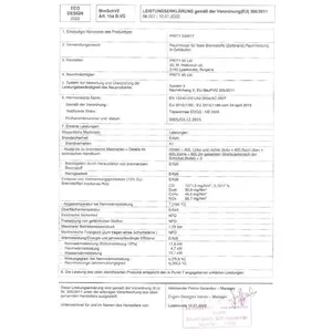 Poêle PRITY S3 W21 21,2 kW - Chauffage central - Échangeur d’eau pas cher