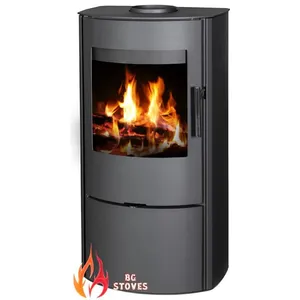 Poêle à bois V05 Opal Lux-W   515 kW   Design courbé et contemporain  ...Vendu parcdiscount