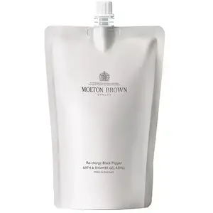 MOLTON BROWN - Re-charge Black Pepper Bad & Douchegel Refill - 400 ml ... pas cher