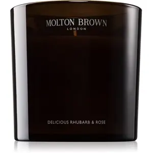 Molton Brown Delicious Rhubarb & Rose Luxury 3 Wick Scented Candle - 600 gr pas cher