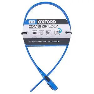OXC Combi Zip Fiets Kettingslot - Blauw, 47cm, Cijferslot pas cher