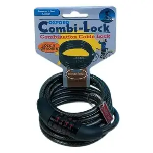 Oxford products of210 cable antivol à combinaison pour vélo pas cher