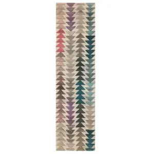 FLAIR RUGS Tapis design effet 3D graphique multicolore Archer Multicolore 60x230 pas cher