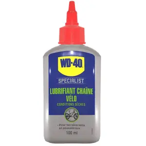 Comparateur de prix : LUBRIFIANT CHAINE 100 ml Conditions Sèches WD40 vélo