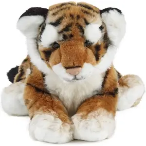 Keycraft Peluche - LIVING NATURE - Bébé tigre - 25 cm - Marron - Intérieur - Mixte pas cher