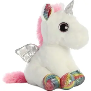 Aurora peluche licorne Sparkle Tales SpiritUnicorn 18 cm blanc pas cher