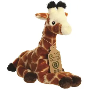Peluche Girafe Eco Nation - AURORA - 100% recyclé - Mixte - Enfant - Beige pas cher