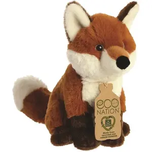 Aurora peluche Eco Nation renard 23 cm en peluche marron pas cher