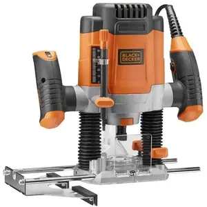 Défonceuse filaire - BLACK+DECKER - KW1200E-QS - 1200W - 7 accessoires pas cher