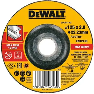 Comparateur de prix : Disque à tronçonner à moyeu déporté 1 pièce Dewalt DT43911-QZ 1 pc(s)