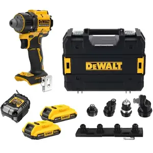 Dewalt Perceuse visseuse à têtes multiples XR 18V - 2 batteries 2Ah - Li-Ion ... pas cher