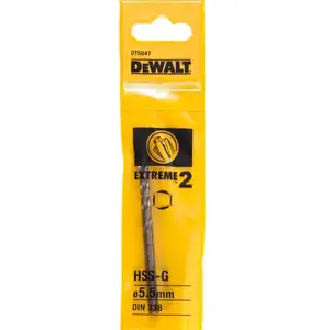 DeWALT DT5047 HSS-G metaalboor EXTREME 2 5.5x93mm pas cher